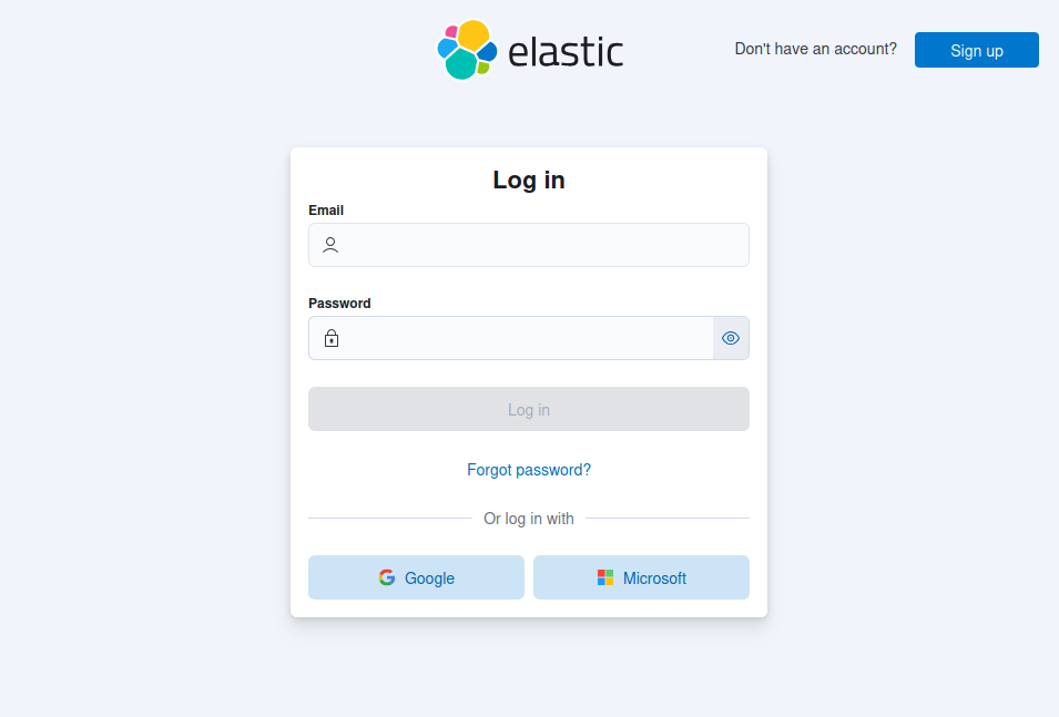 Elastic Cloud Log In